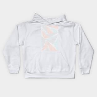 Terrazzo Poster XI Graphic Pastel Triangles Kids Hoodie